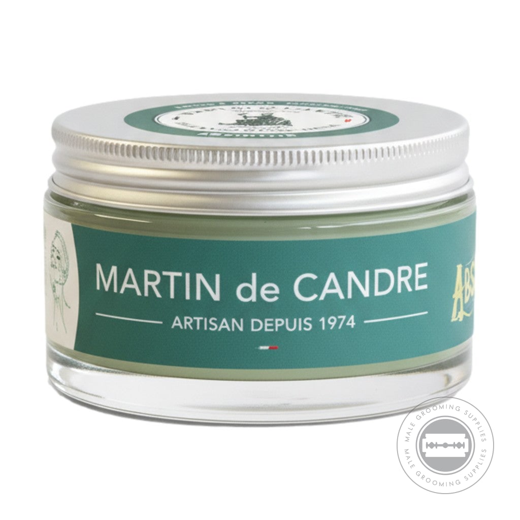 Martin De Candre Absinthe Shaving Soap jar with aluminium lid cool aniseed and herbaceous fragrance - 200g