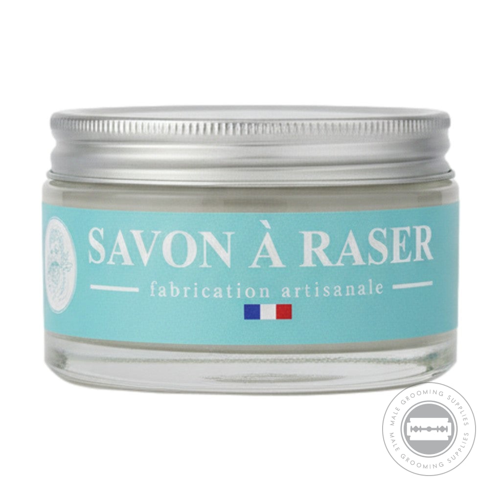 Martin De Candre Natural Shaving Soap jar with aluminium lid fragrance free formula for sensitive skin - 200g