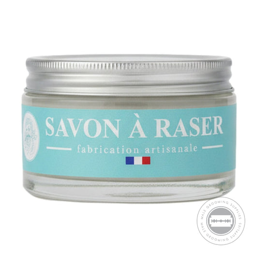 Martin De Candre Natural Shaving Soap jar with aluminium lid fragrance free formula for sensitive skin - 200g