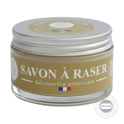 Martin De Candre Original Shaving Soap jar with aluminium lid in classic French shaving soap format - 200g