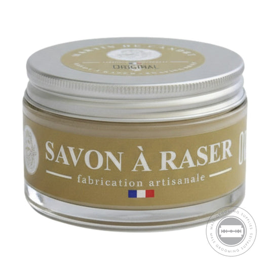 Martin De Candre Original Shaving Soap jar with aluminium lid in classic French shaving soap format - 200g