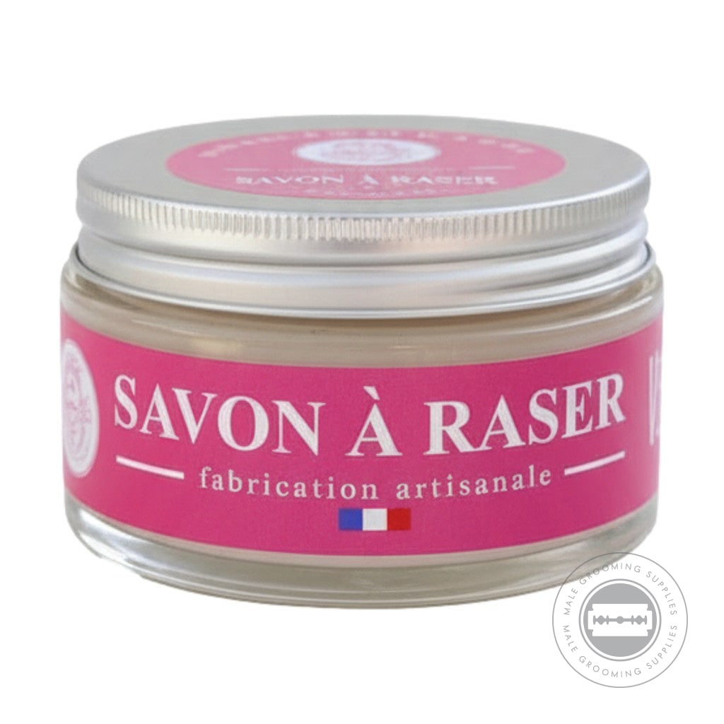 Martin De Candre Rose Shaving Soap jar with aluminium lid soft floral rose fragrance - 200g