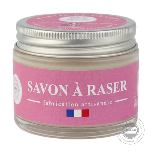 Martin De Candre Rose Shaving Soap jar with aluminium lid soft floral rose fragrance - 50g