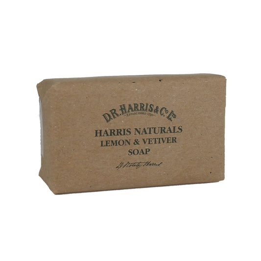D.R. Harris Naturals Lemon And Vetiver Soap 200g paper wrapped bar