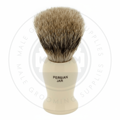 Simpsons Persian Jar faux ivory shaving brush with Best or Super Badger hair - PJ1 Best - Back