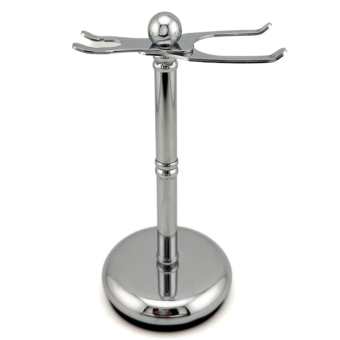 Parker adjustable chrome razor and brush stand with weighted base