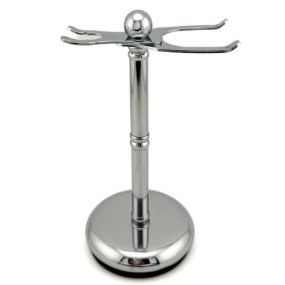 Parker adjustable chrome razor and brush stand with weighted base