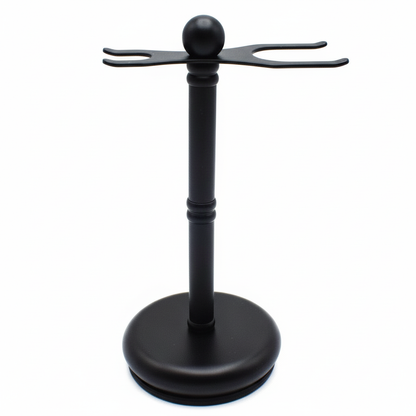 Parker deluxe black safety razor and shave brush stand with matte finish