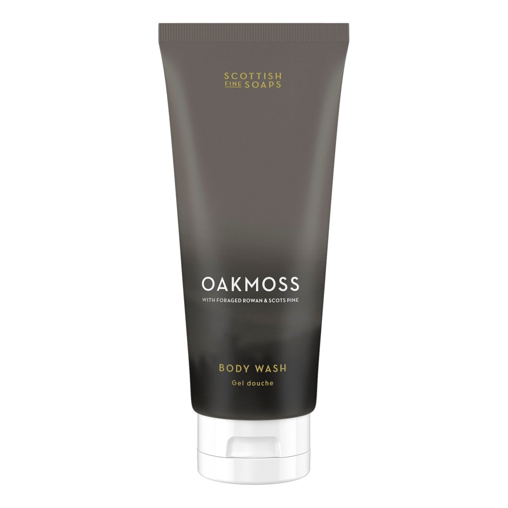 Scottish Fine Soaps Oakmoss Body Wash 200ml on white background