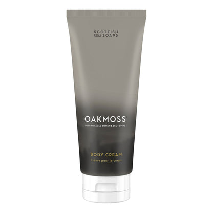 Scottish Fine Soaps Oakmoss Body Cream 200ml on white background