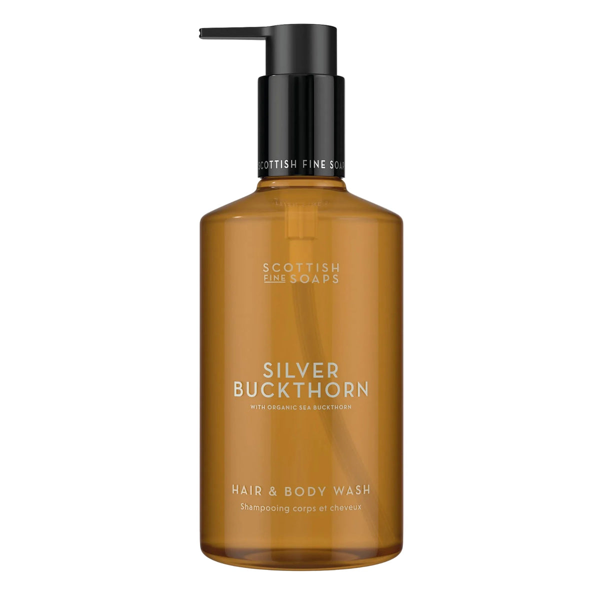 Scottish Fine Soaps Silver Buckthorn Hair & Body Wash 300ml on white background