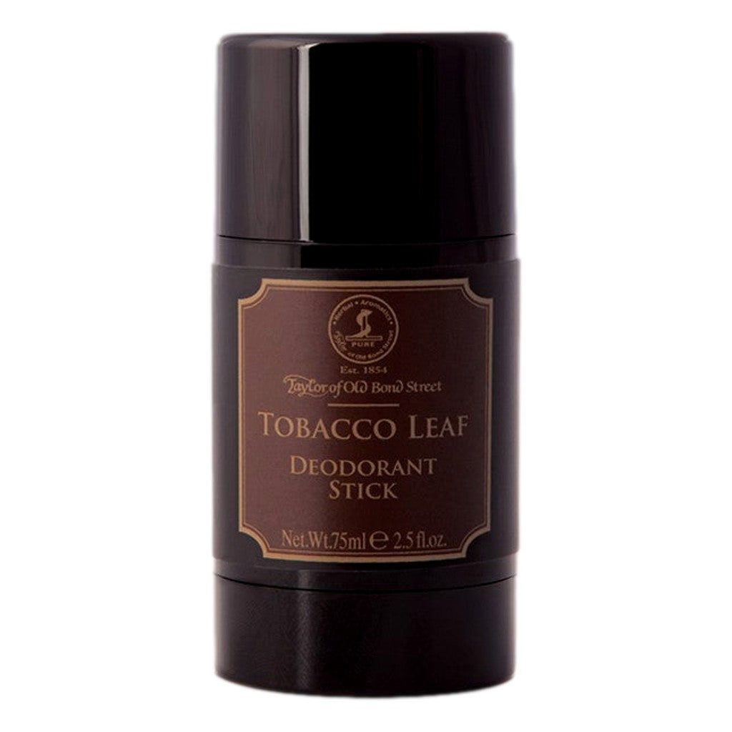 Taylor of Old Bond Street Tobacco Leaf Deodorant Stick – 75ml, Aluminium-Free, Subtle Masculine Fragrance.