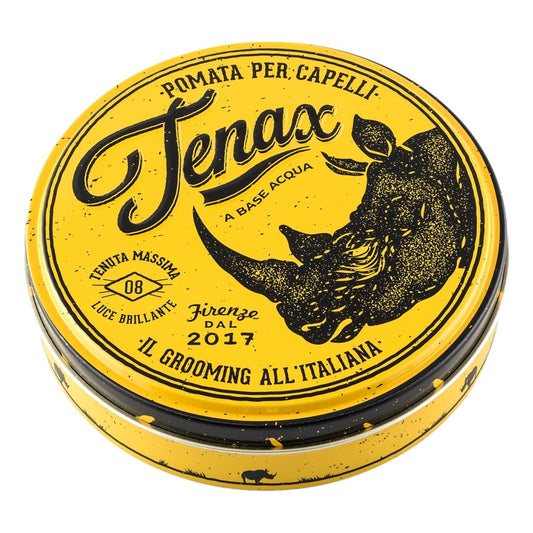 Tenax Strong Hold Pomade 125ml jar for strong hold shine and water based hair styling