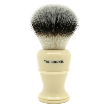 Simpsons Colonel X2L faux ivory shaving brush with Sovereign Synthetic fibre - Back