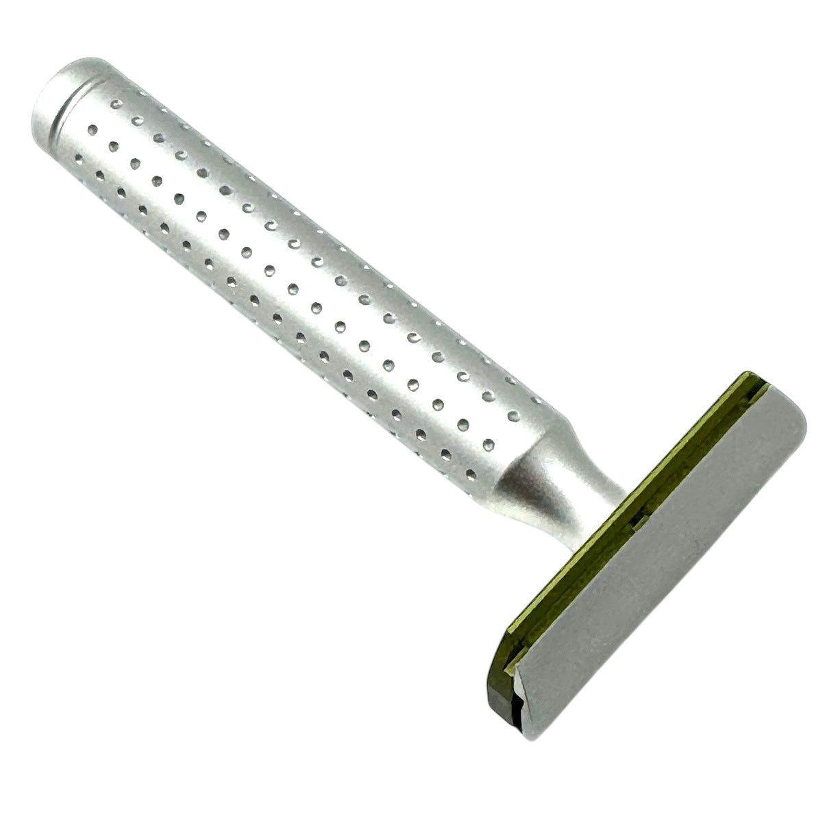 Parker AeroShave aluminum classic length safety razor with mild closed comb head