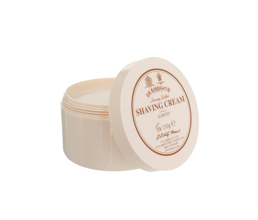 D.R. Harris Almond Shaving Cream Bowl 150g – Rich, Moisturising Lather With Classic Almond Scent.