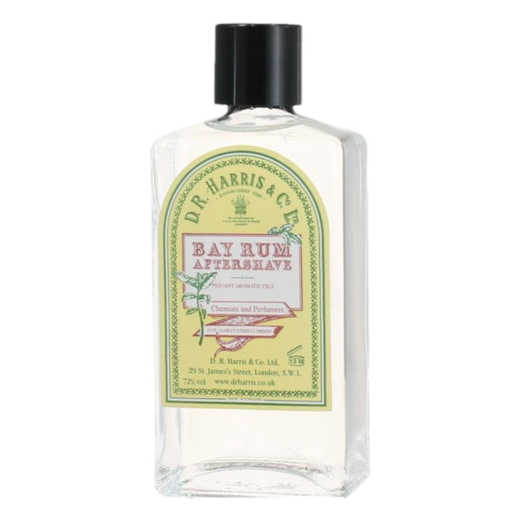 D.R. Harris Bay Rum Aftershave 100ml – Classic Bay Oil And Citrus Scent In Glass Bottle.