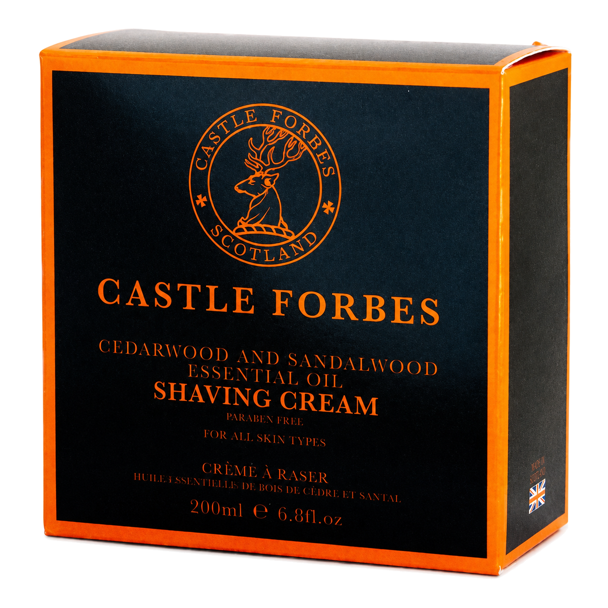 Castle Forbes Cedarwood And Sandalwood Shaving Cream – 200ml Jar With Essential Oils