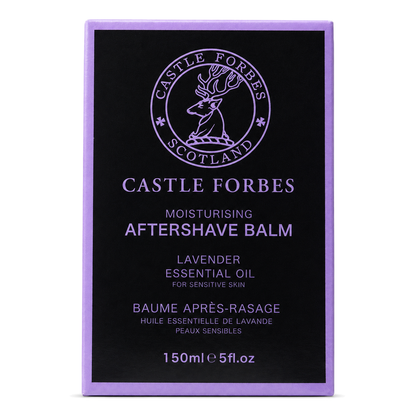 Castle Forbes Lavender Aftershave Balm – 150ml Bottle, Soothing Formula With Witch Hazel And Lavender Oil - Carton
