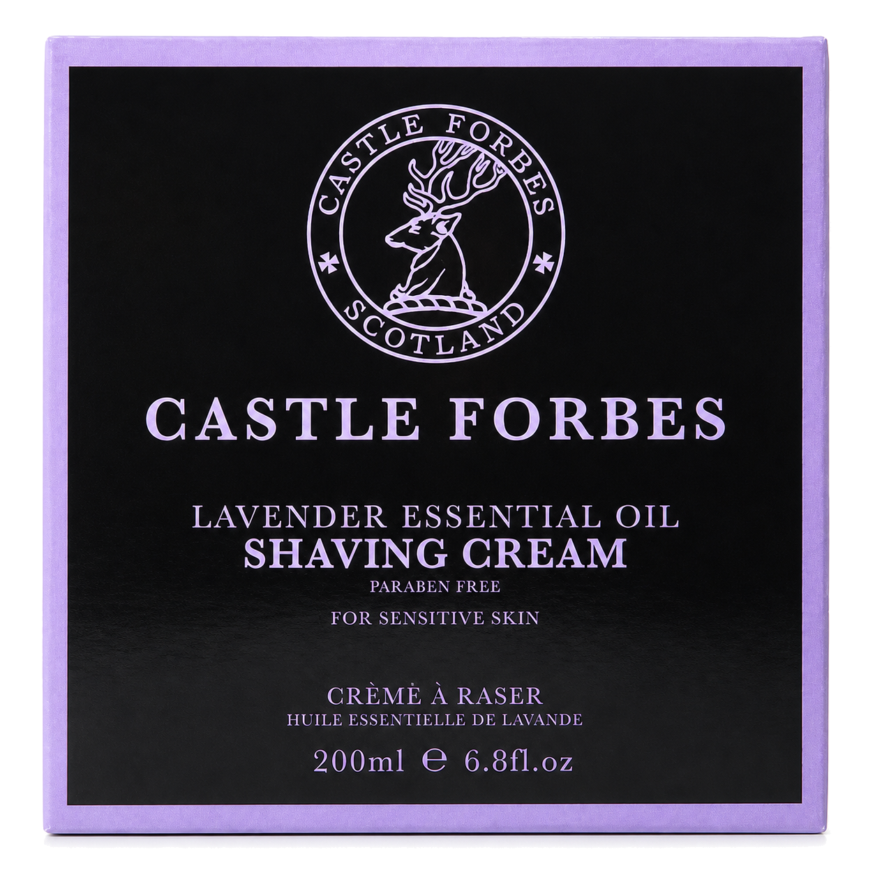 Castle Forbes Lavender Shaving Cream – 200ml Jar With Lavender Essential Oil For Sensitive Skin