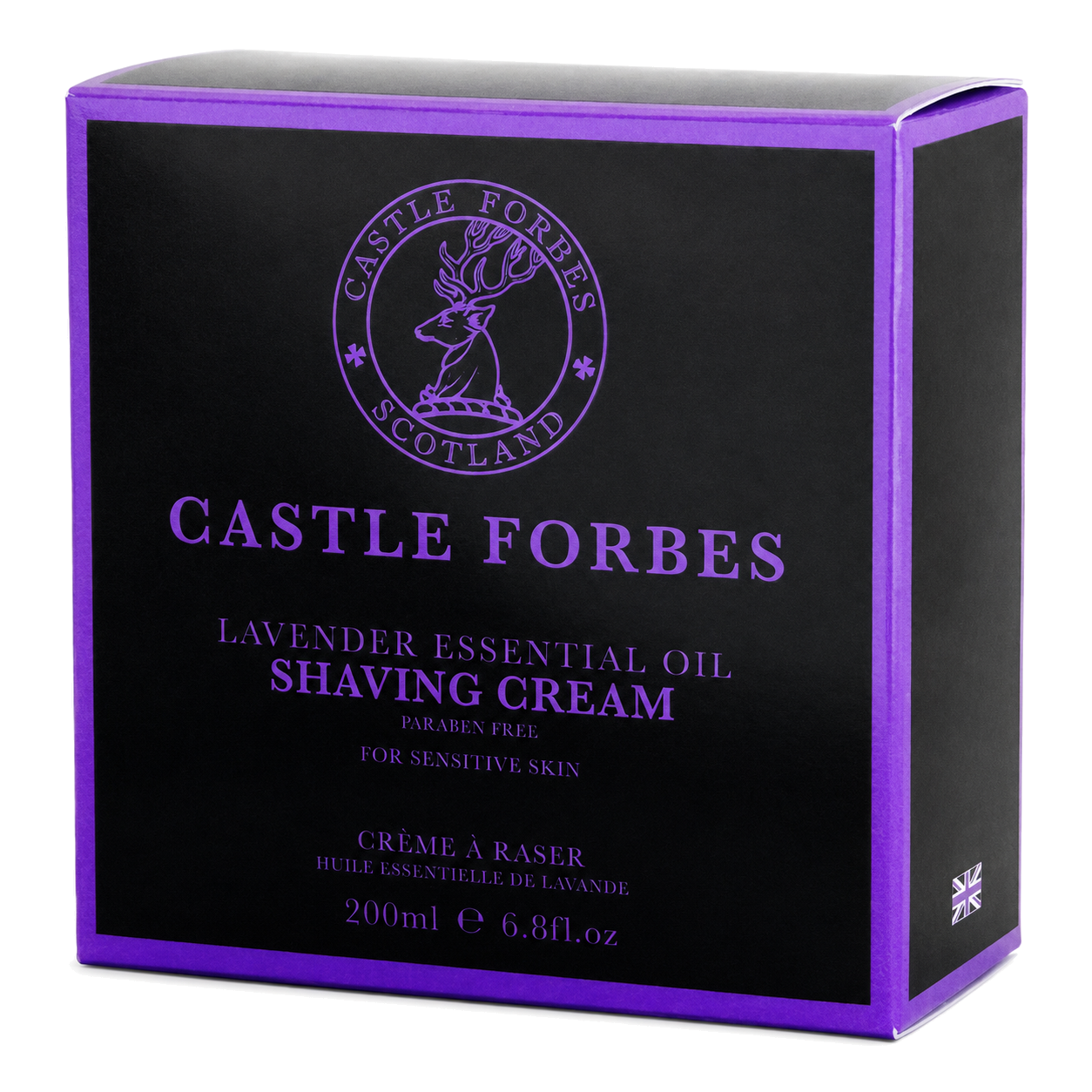Castle Forbes Lavender Shaving Cream – 200ml Jar With Lavender Essential Oil For Sensitive Skin