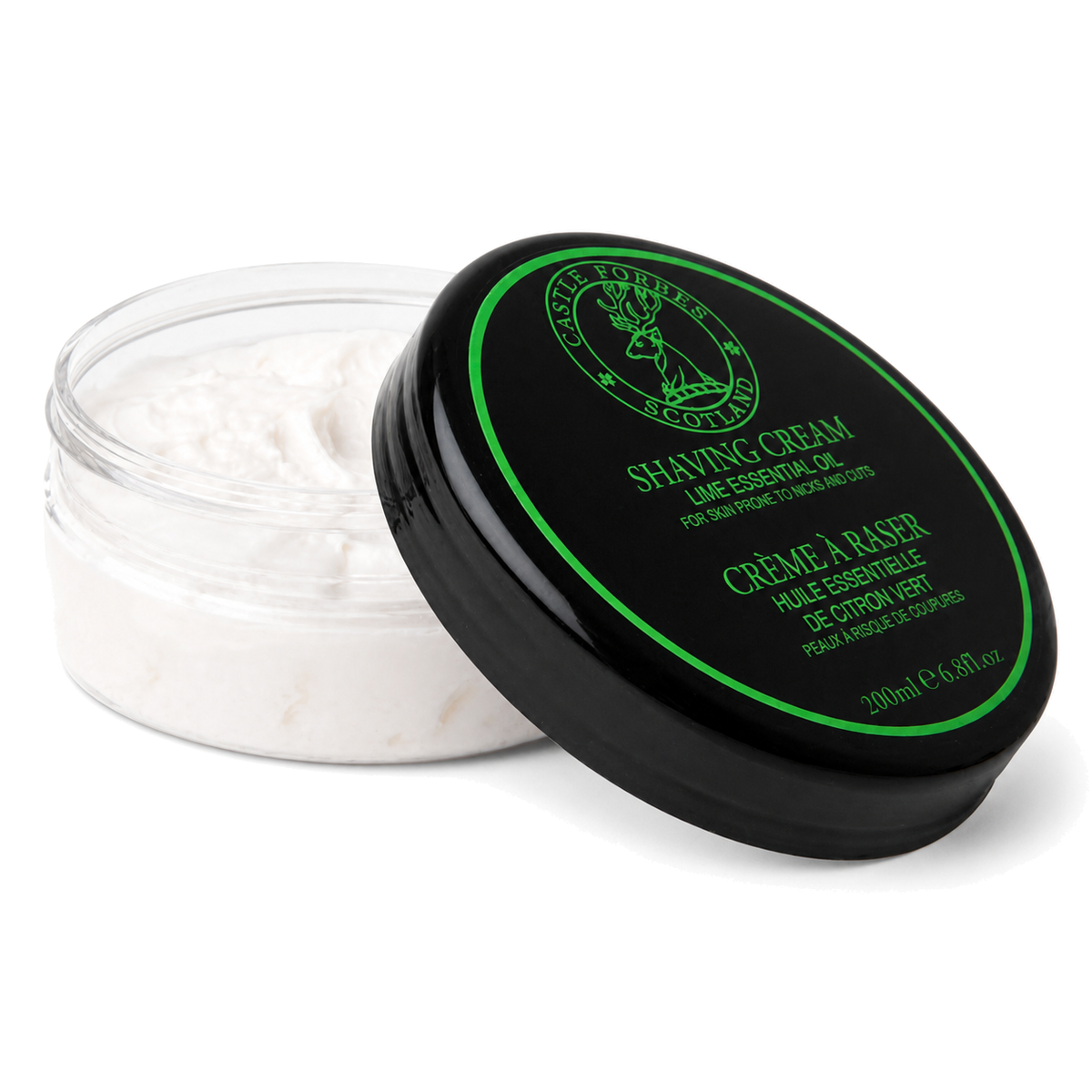 Castle Forbes Lime Shaving Cream – 200ml Jar With Pure Essential Oil And Rich Lather