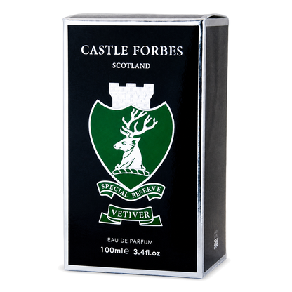 Castle Forbes Special Reserve Vetiver Eau De Parfum 100ml box view
