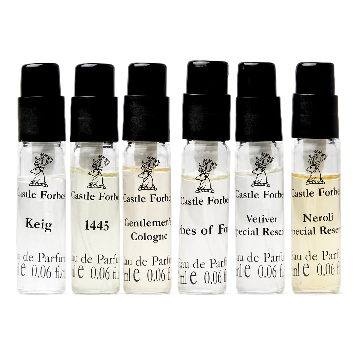Castle Forbes Fragrance Discovery Set Gift Box With Six 2ml Eau De Parfum Samples