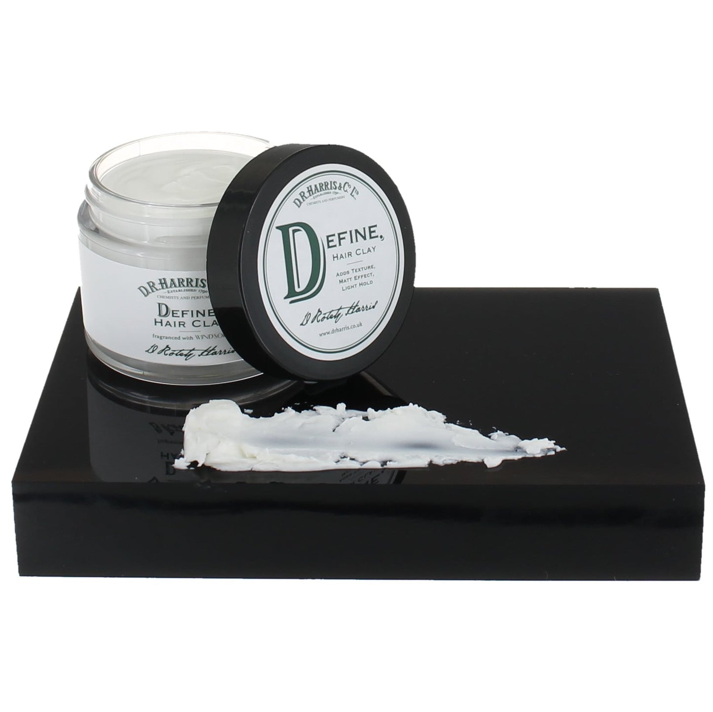 D.R. Harris Define Hair Clay 50ml for matt texture and light hold