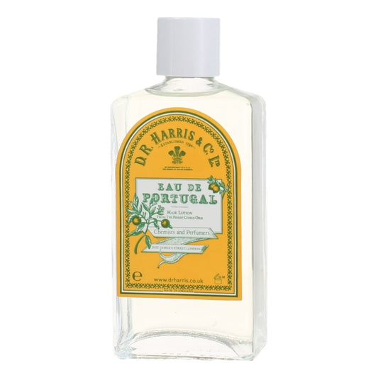 Bottle of D.R. Harris & Co Eau de Portugal 100ml on a white background