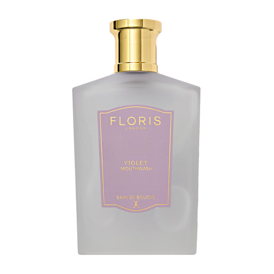 Floris Violet Concentrated Mouthwash 100ml In Glass Bottle With Light Violet Scent