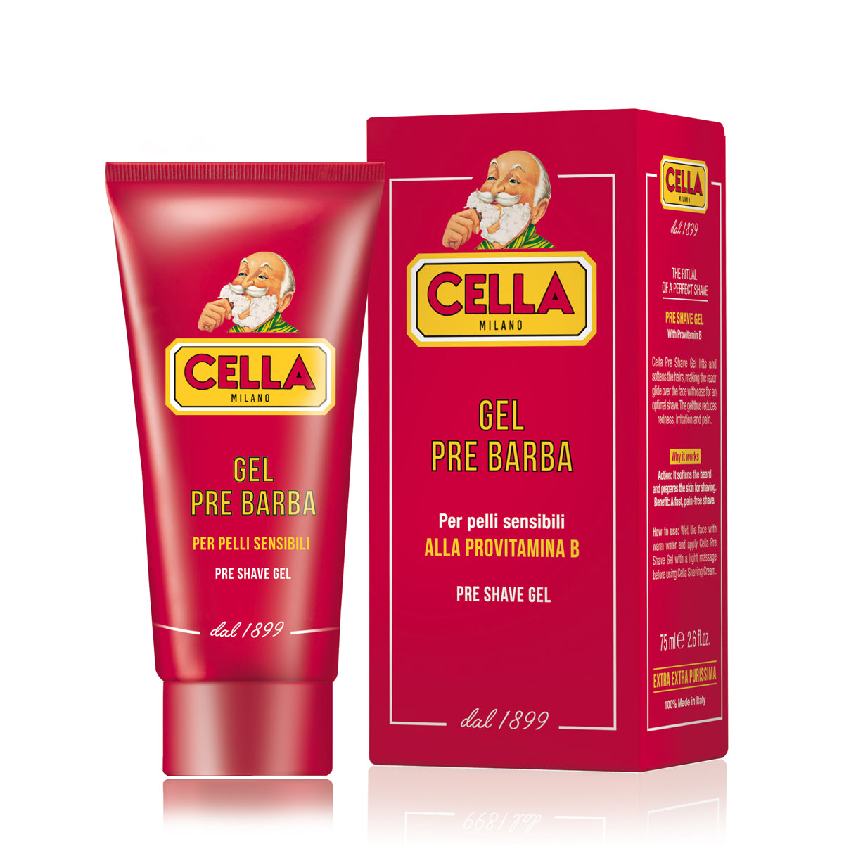 Cella Pre Shave Gel 75ml With Provitamin B