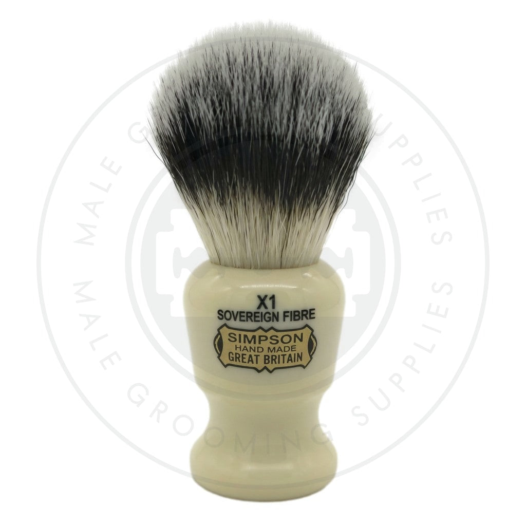 Simpsons 'The Commodore' Sovereign Synthetic Shaving Brush