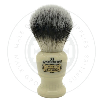 Simpsons 'The Commodore' Sovereign Synthetic Shaving Brush