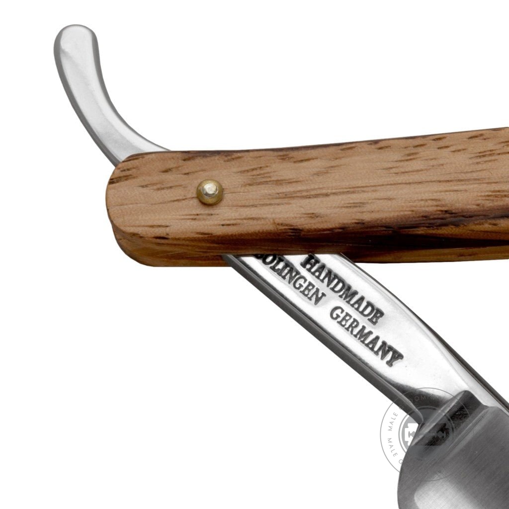 Gefi Razor G&F Timor Deluxe Zebrano Wood Straight Razor – Male Grooming Supplies