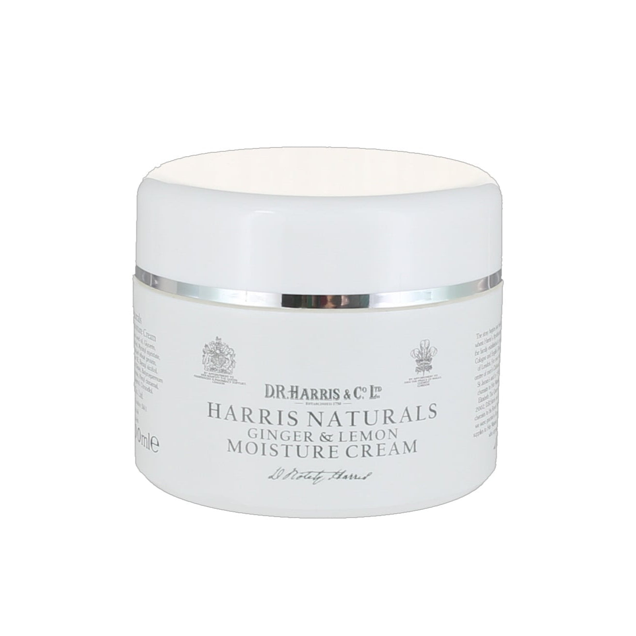 D.R. Harris Naturals Ginger & Lemon Moisture Cream - 100ml
