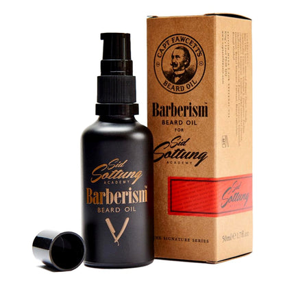 Captain Fawcett's Barberism Beard Oil 50ml Glass Bottle With Pump