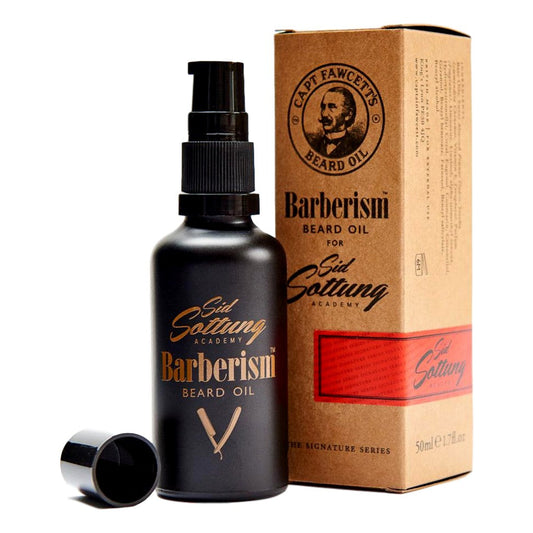 Captain Fawcett's Barberism Beard Oil 50ml Glass Bottle With Pump