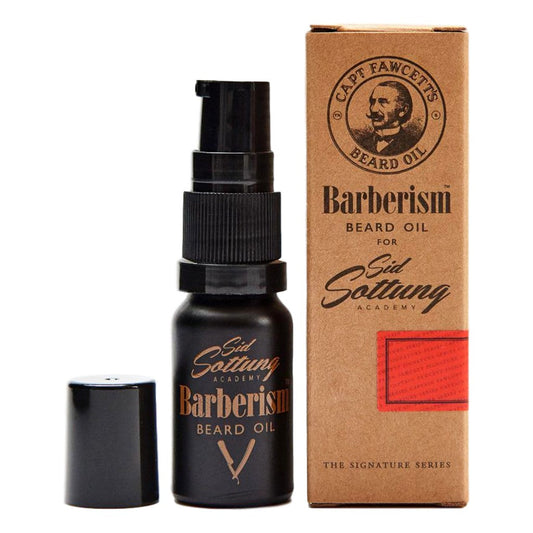 Captain Fawcett's Barberism Beard Oil 10ml Glass Bottle Travel Size