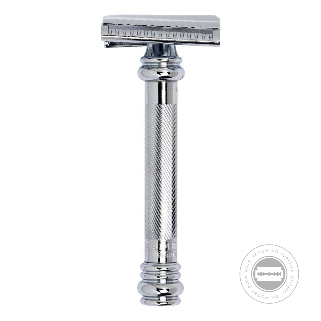Merkur 39C Slant Barber Pole Safety Razor – Male Grooming Supplies