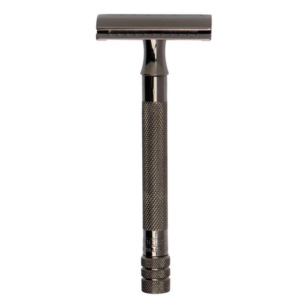 Merkur 23C Metallic Grey Safety Razor - Front