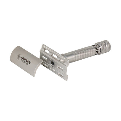 Merkur 34 INOX stainless steel safety razor special edition - front view top plate removed