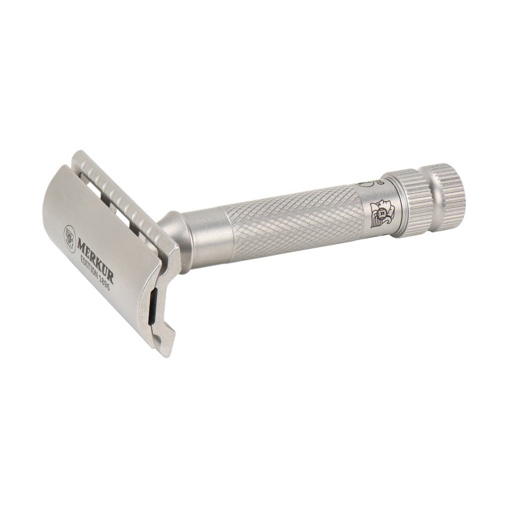 Merkur 34 INOX stainless steel safety razor special edition - front view