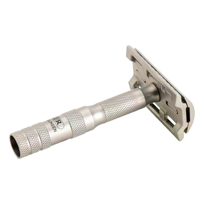 Merkur 933 INOX Travel Razor with Leather Case