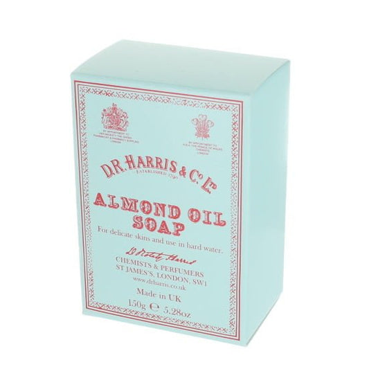 Box of Dr. Harris Almond Oil Soap on a white background