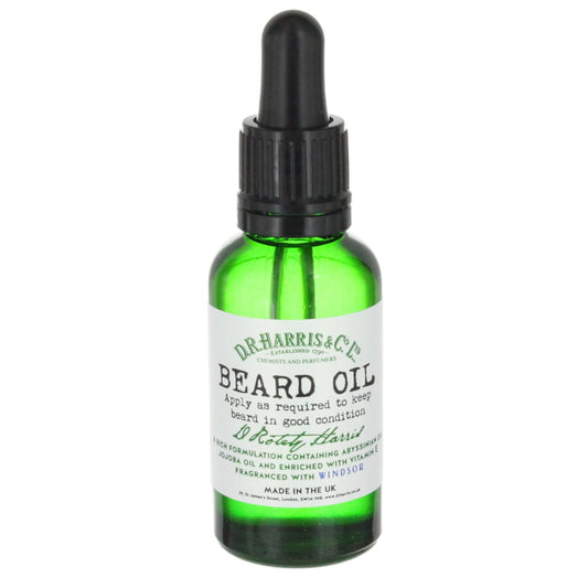 D.R. Harris Beard Oil 30ml With Jojoba And Vitamin E For Nourished Beard And Skin