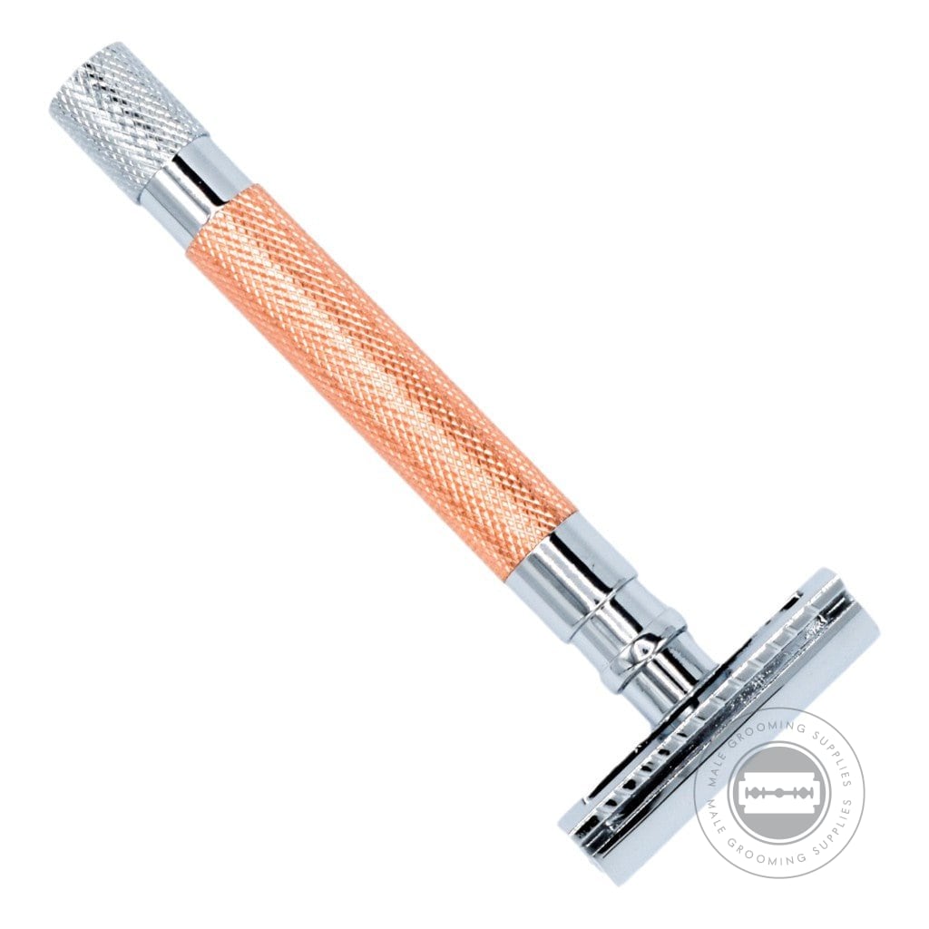 Mle Razor Parker Rose Gold Heavyweight Safety Razor – Male Grooming Supplies