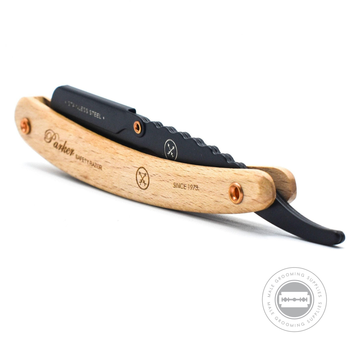 Abpa Razor Parker SRPBA Pine Wood Barber Razor – Male Grooming Supplies
