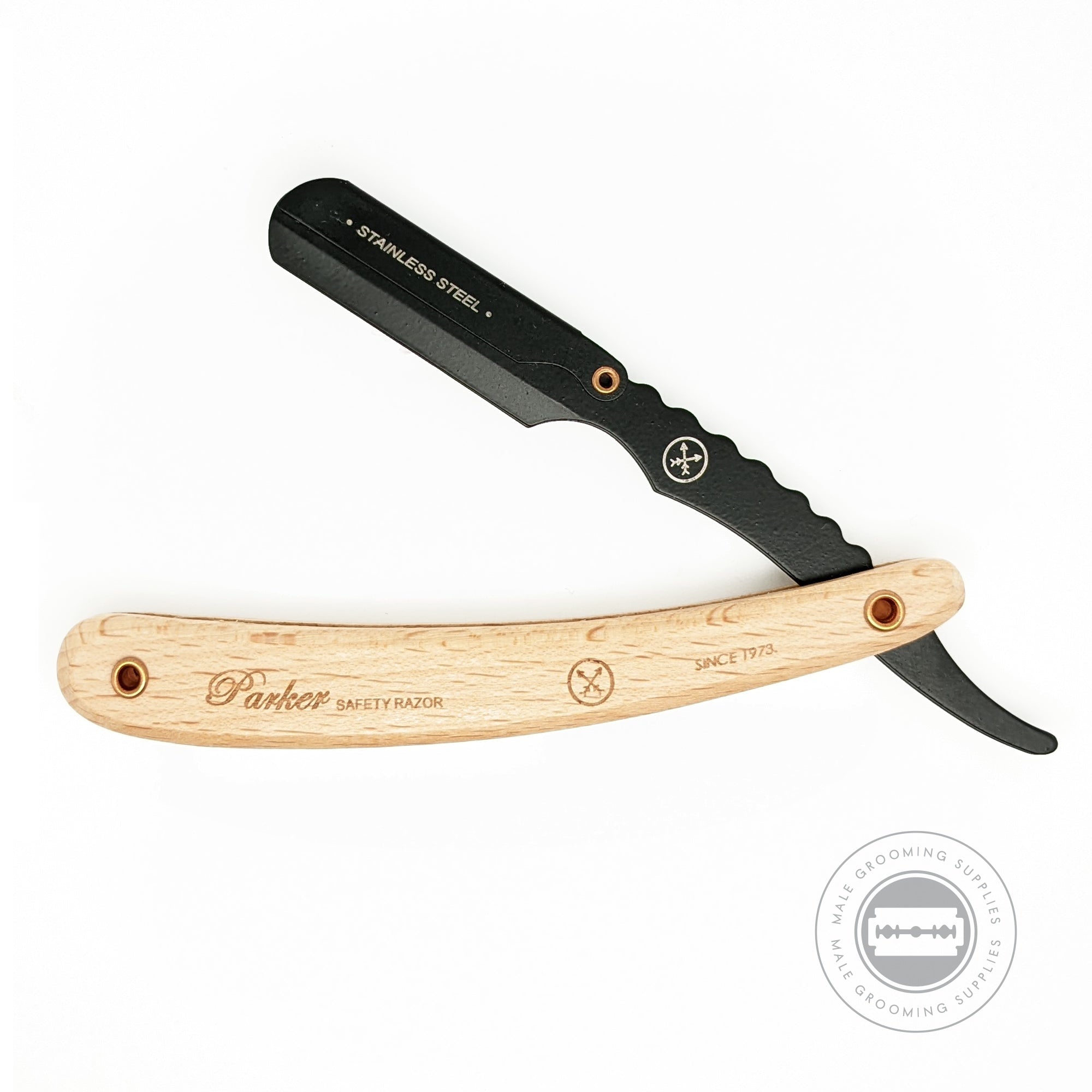 Lumber Razor Parker SRPBA Pine Wood Barber Razor – Male Grooming Supplies