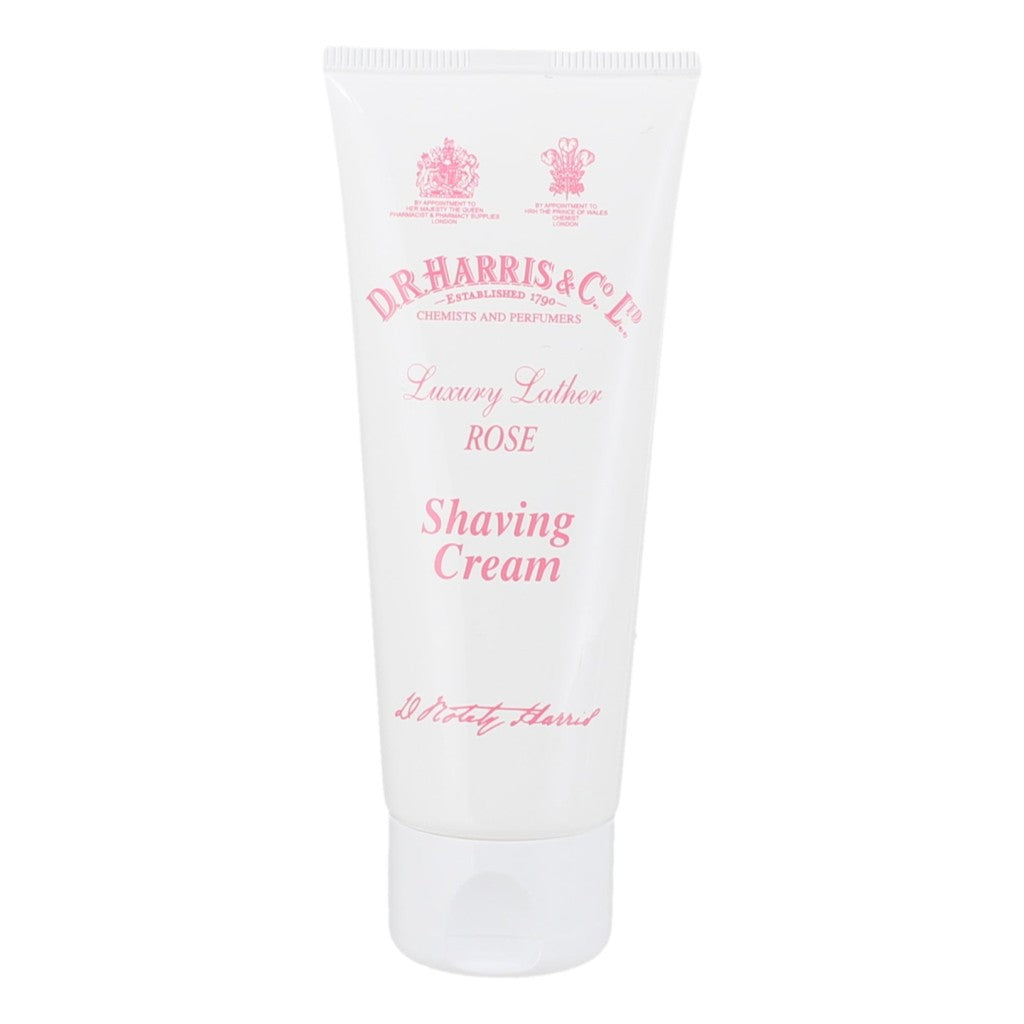 D.R. Harris Rose Shaving Cream Tube 75g with rose and rosehip oil